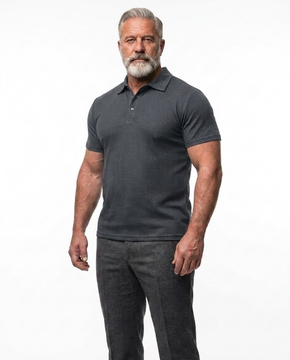 STRETCH KNIT TOP FOR MEN