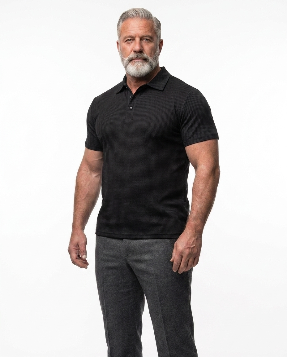 STRETCH KNIT TOP FOR MEN