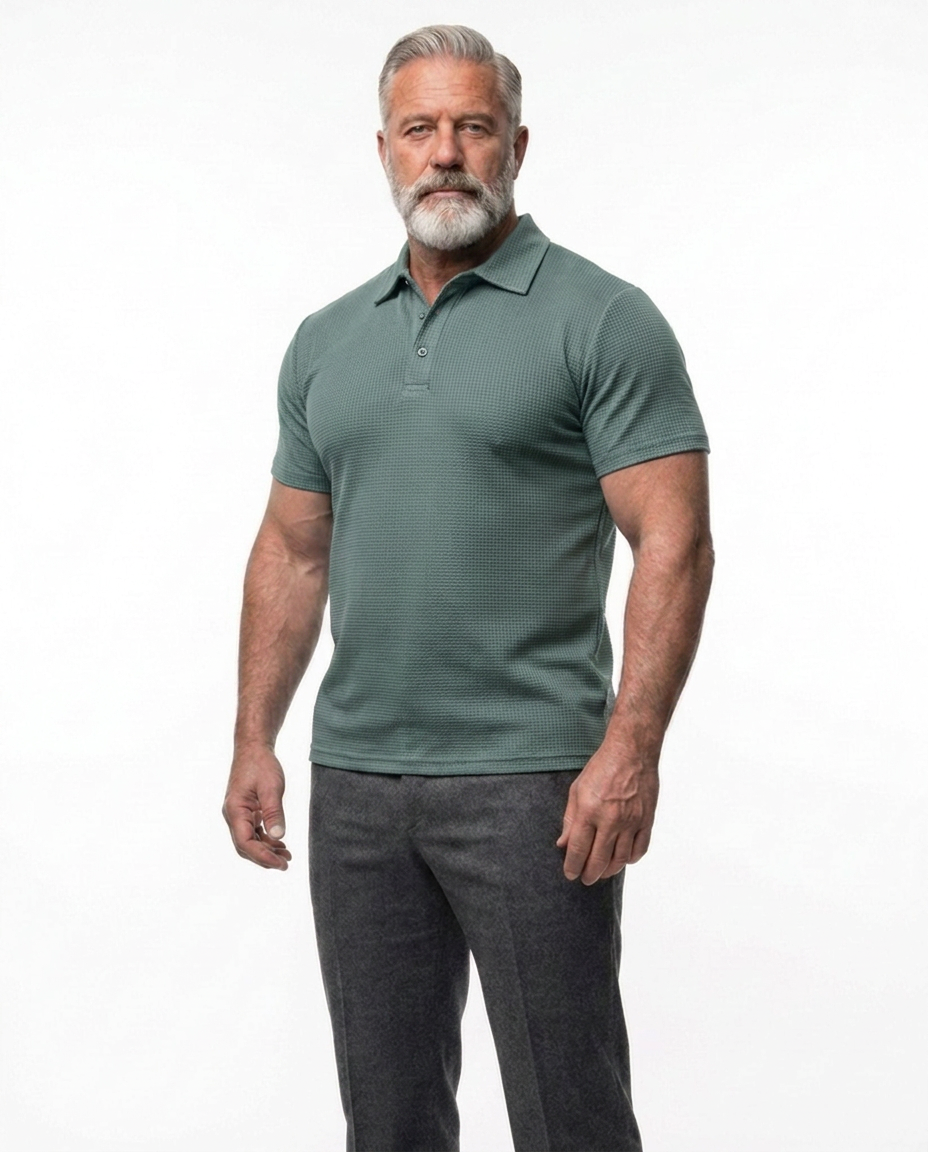STRETCH KNIT TOP FOR MEN