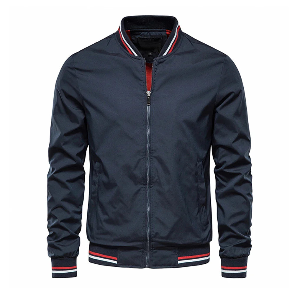 CONTRAST BOMBER JACKET FOR MEN