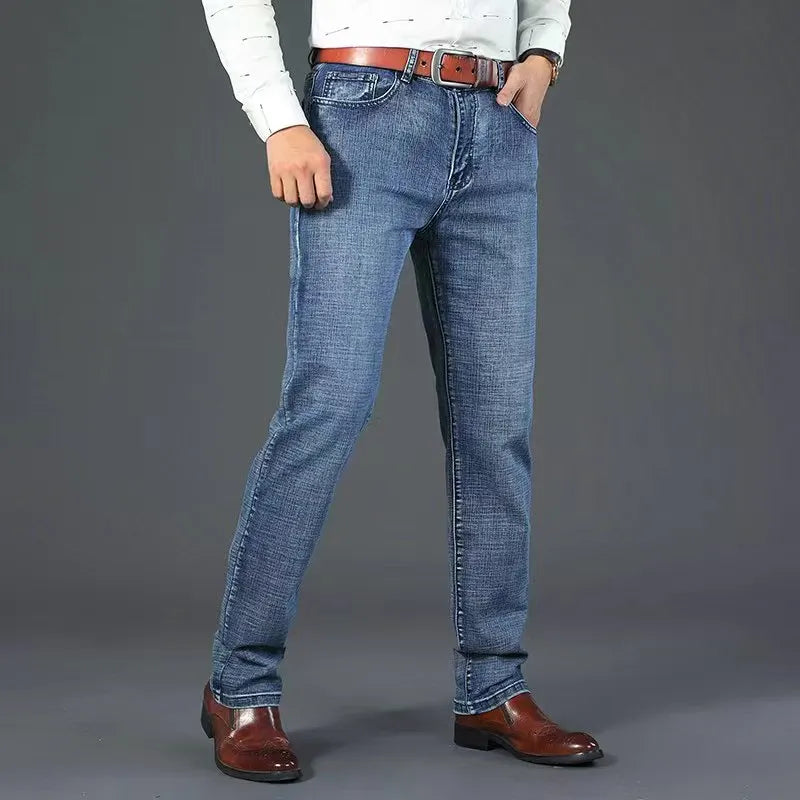STRETCH STRAIGHT JEANS FOR MEN