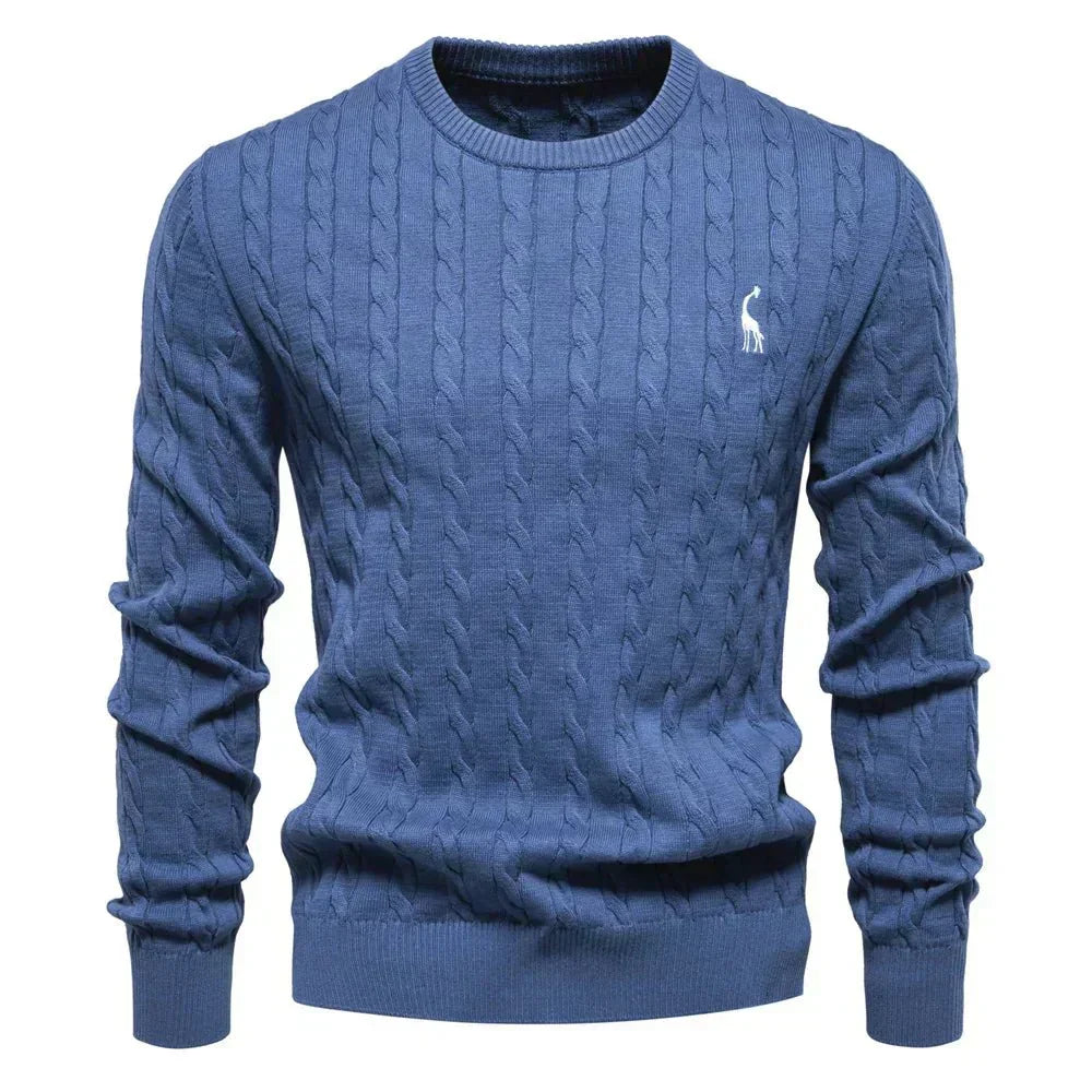 TEXTURED CABLE SWEATER FOR MEN