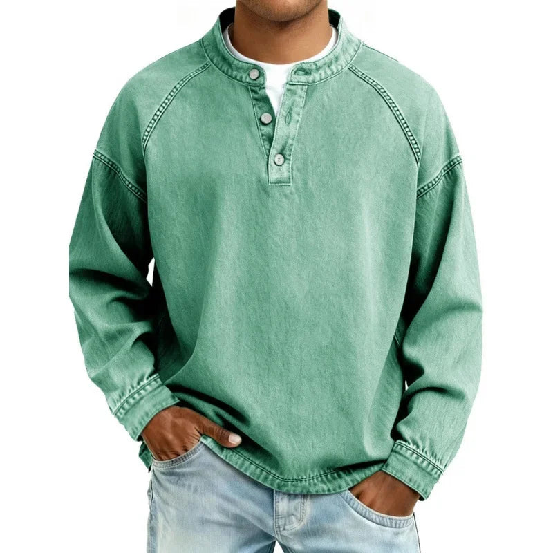 RETRO BUTTON SHIRT FOR MEN