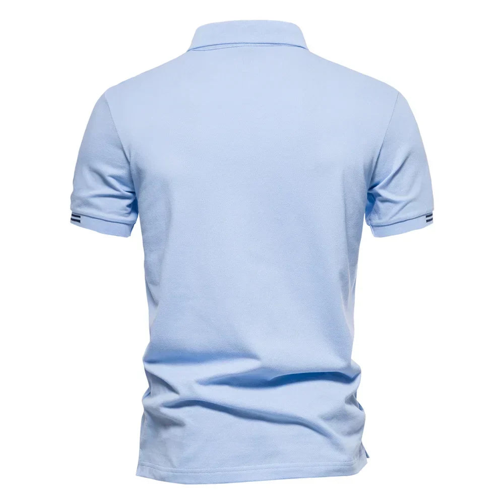 CONTRAST PIQUE POLO FOR MEN