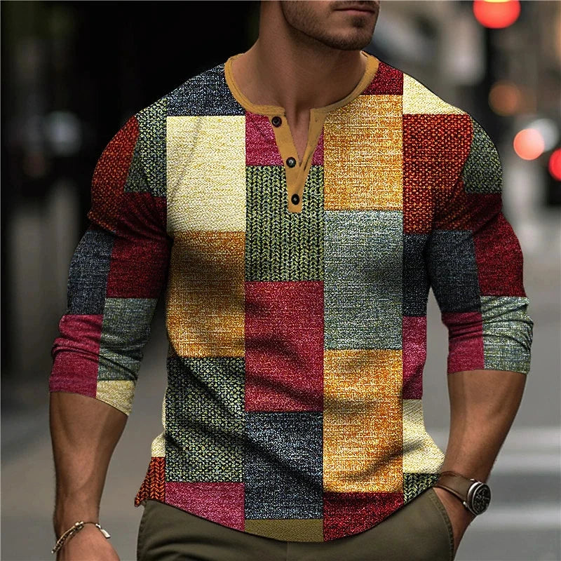 COLOURFUL 3D PRINT SHIRT FOR MEN