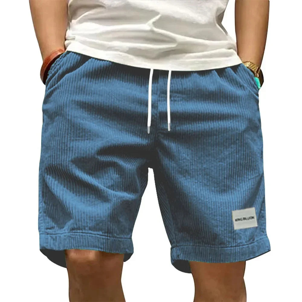 CORDUROY CARGO SHORTS FOR MEN