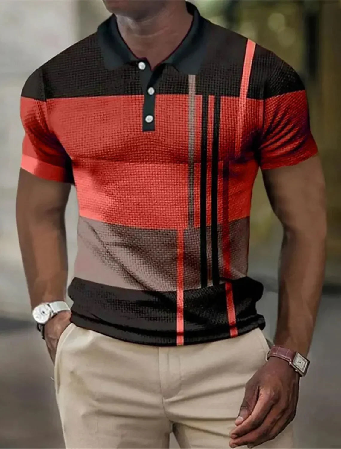 STRIPED POLO SHIRT FOR MEN