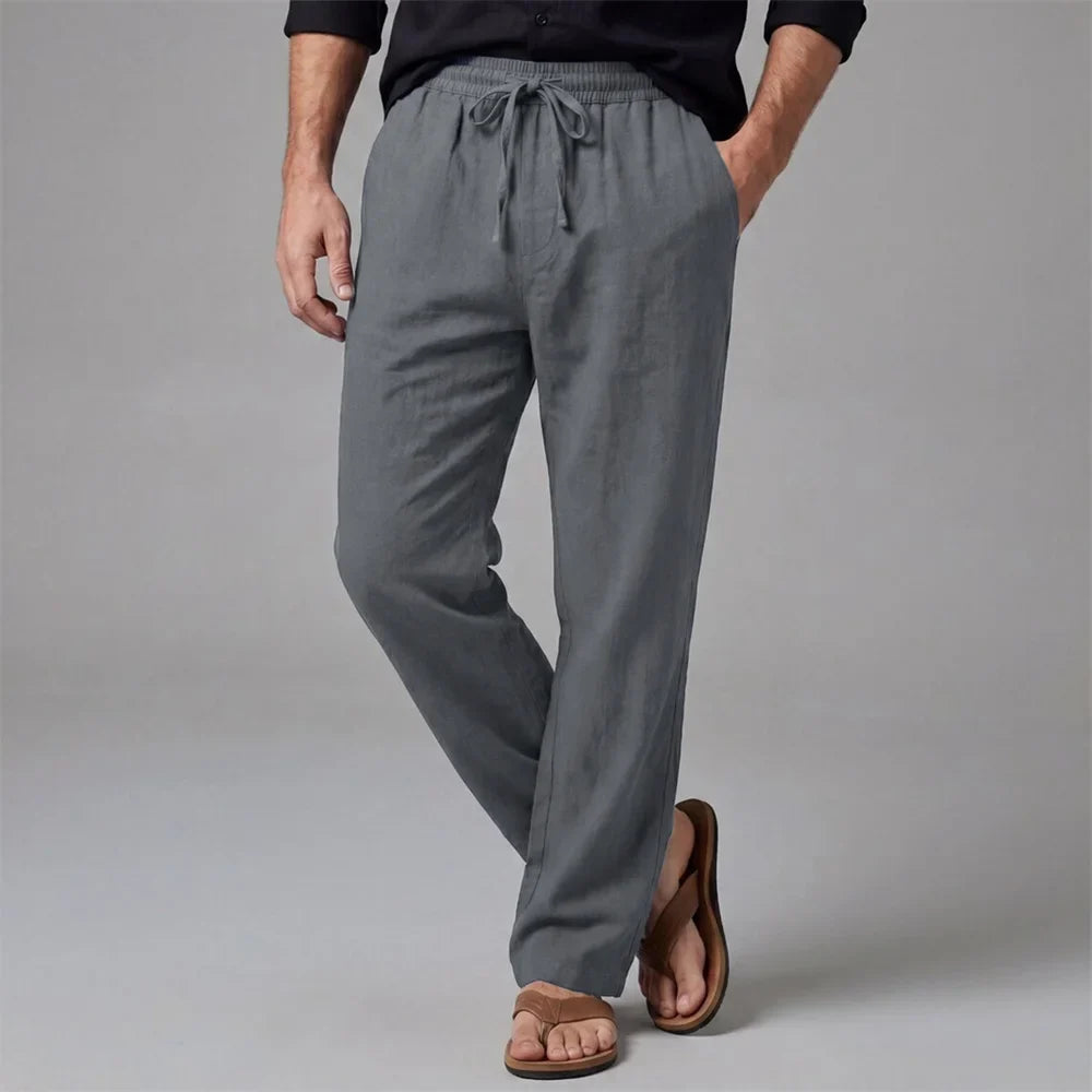 SUMMER LINEN TROUSERS FOR MEN