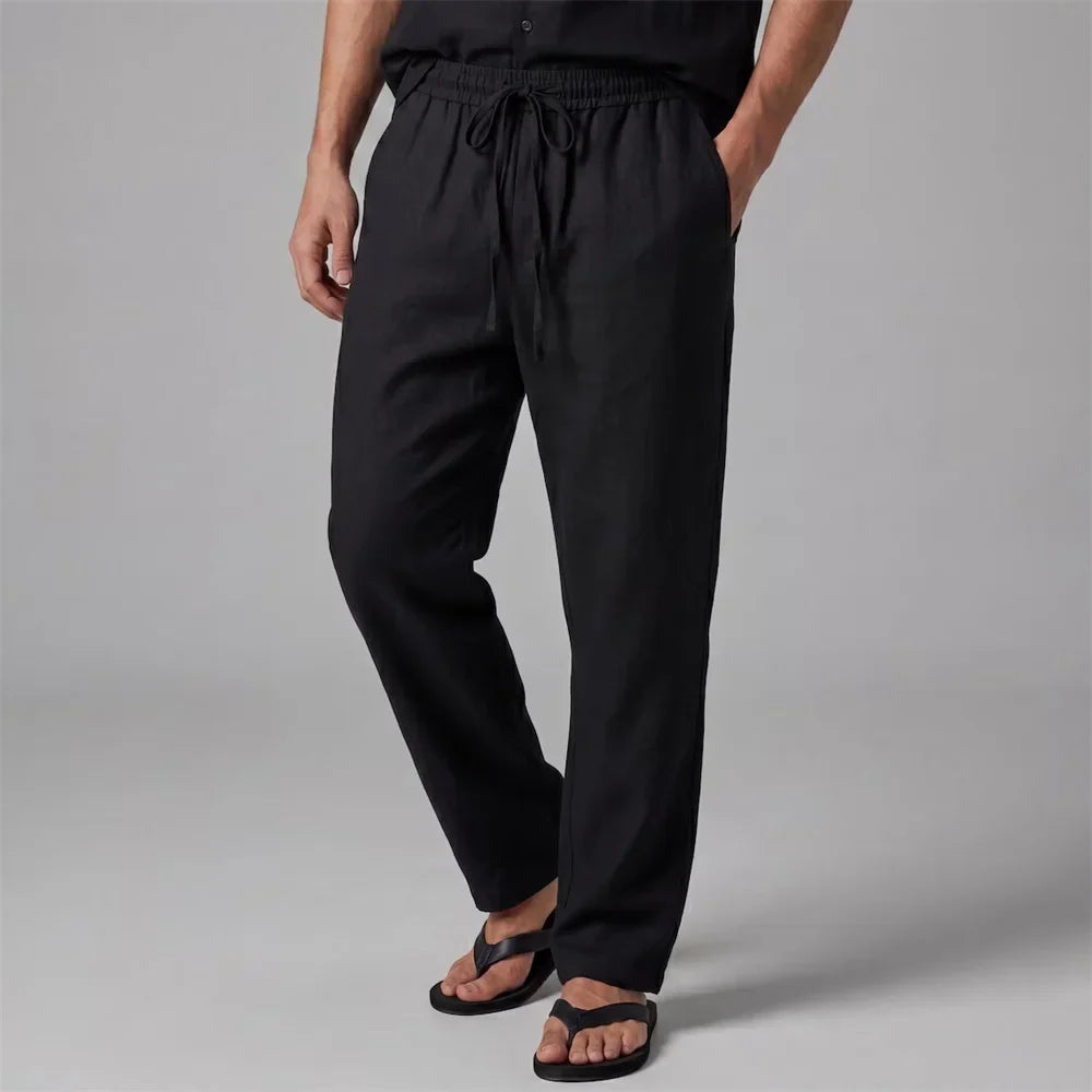 SUMMER LINEN TROUSERS FOR MEN