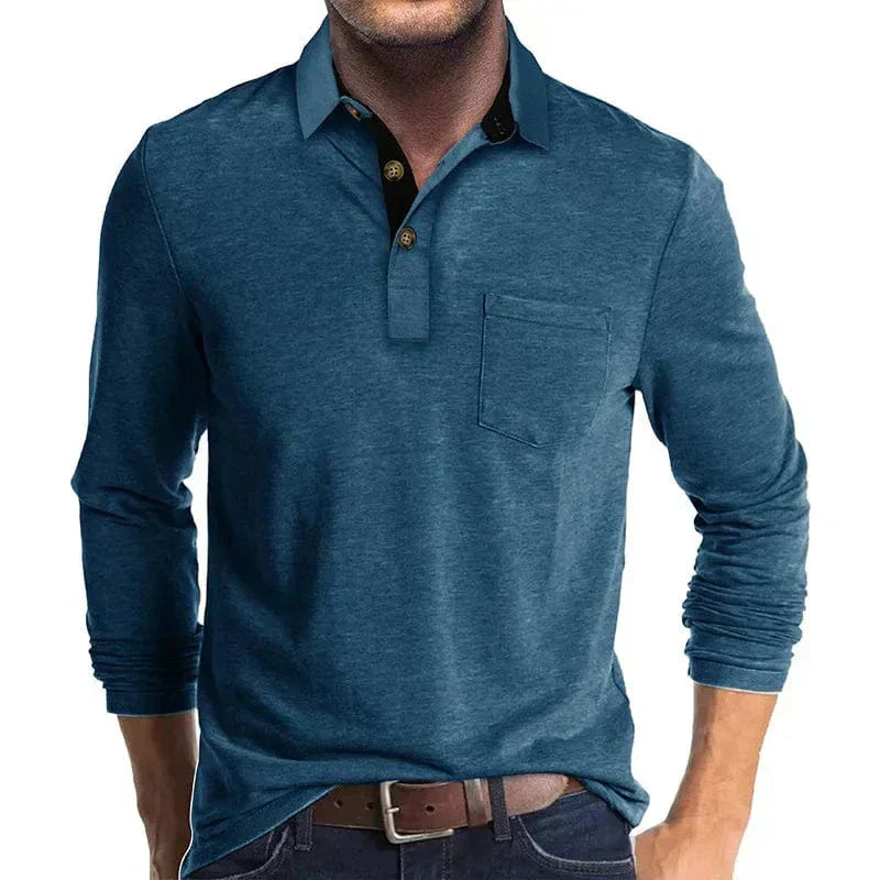 WENTWORTH LONDON | CLASSIC LONG SLEEVE POLO FOR MEN