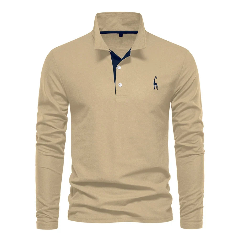 LONG SLEEVE POLO SHIRT FOR MEN