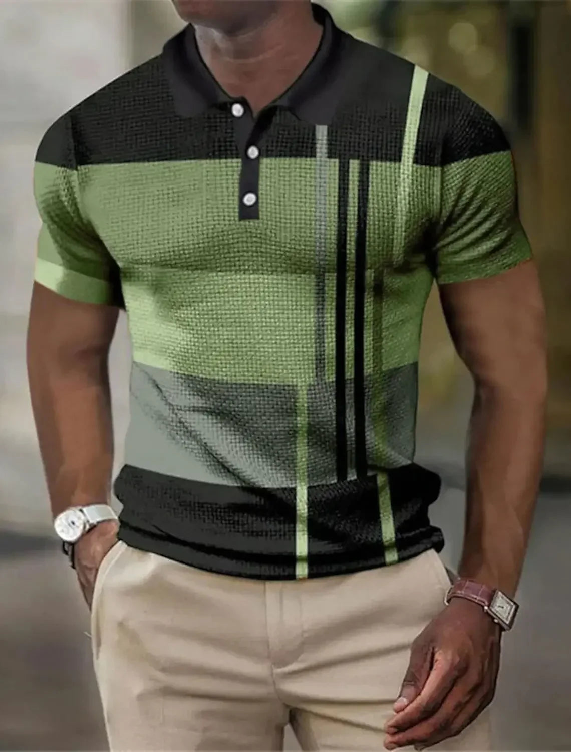 STRIPED POLO SHIRT FOR MEN