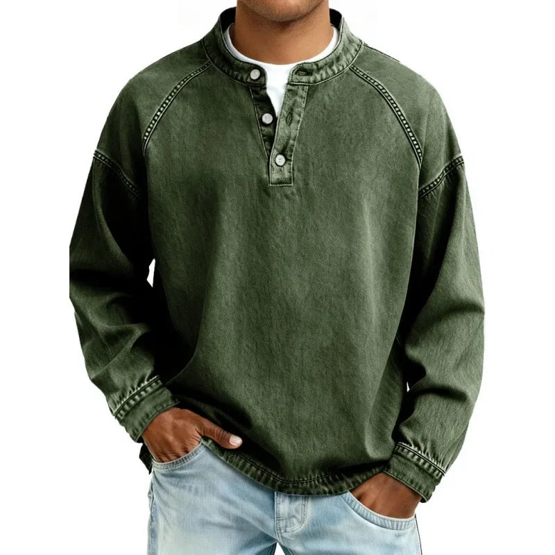 RETRO BUTTON SHIRT FOR MEN