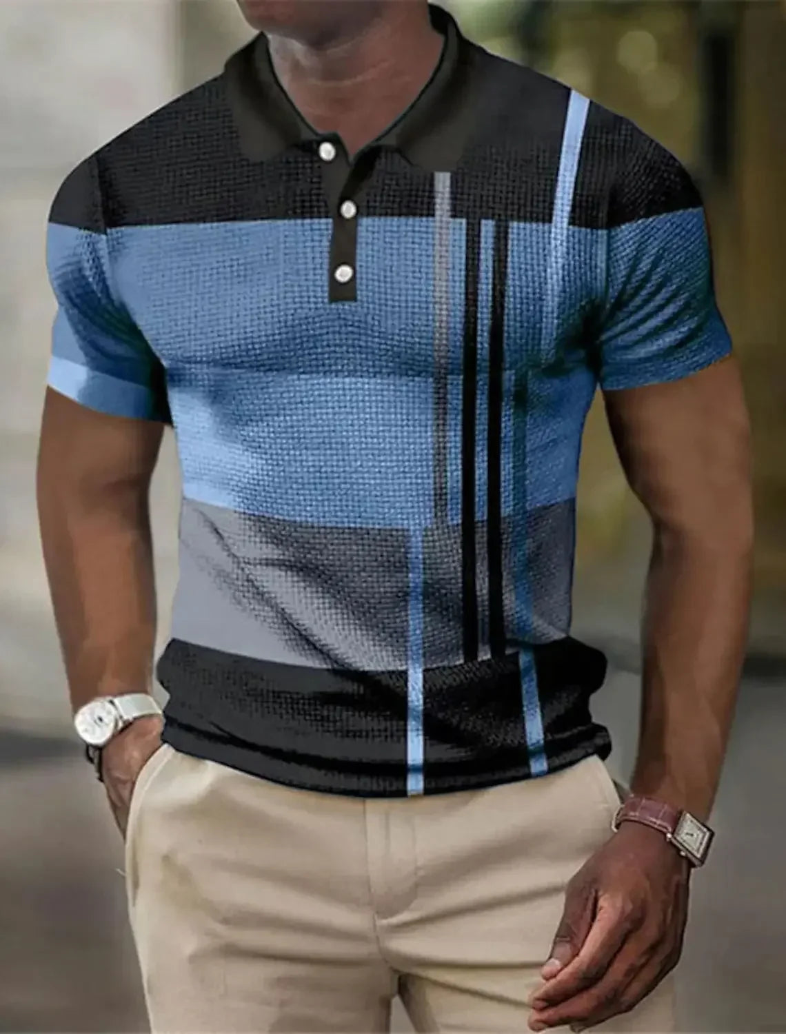 STRIPED POLO SHIRT FOR MEN