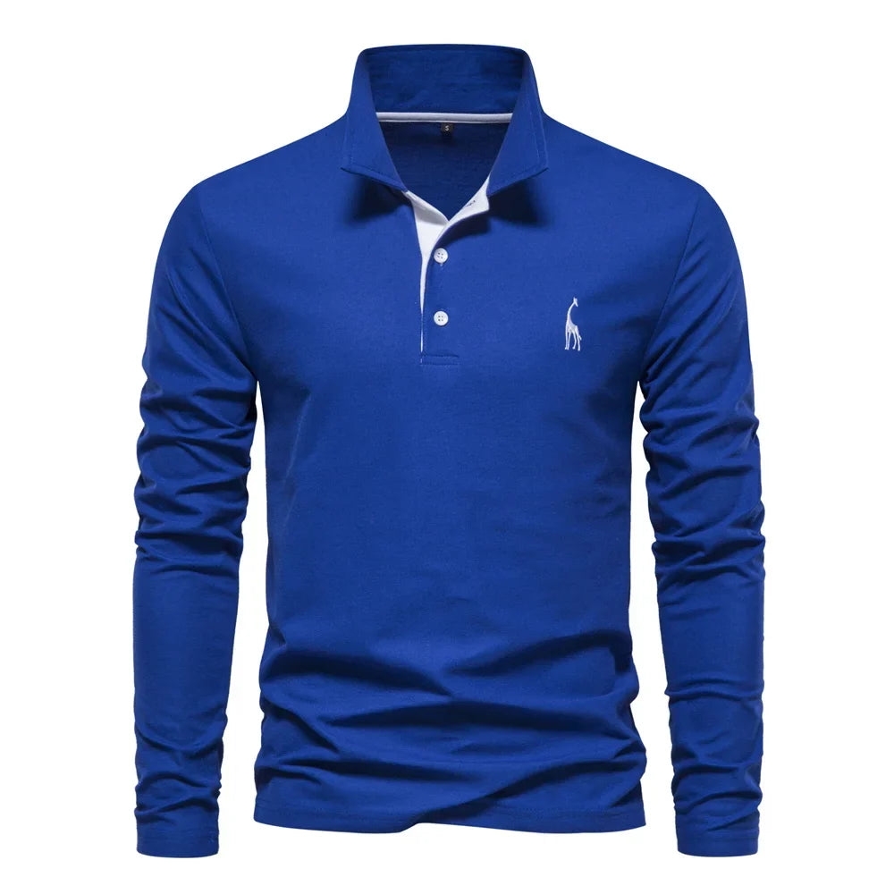 LONG SLEEVE POLO SHIRT FOR MEN