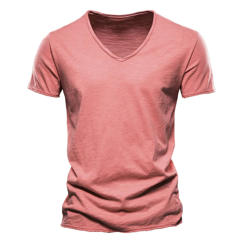 RIBBED SUMMER T-SHIRT FOR MEN