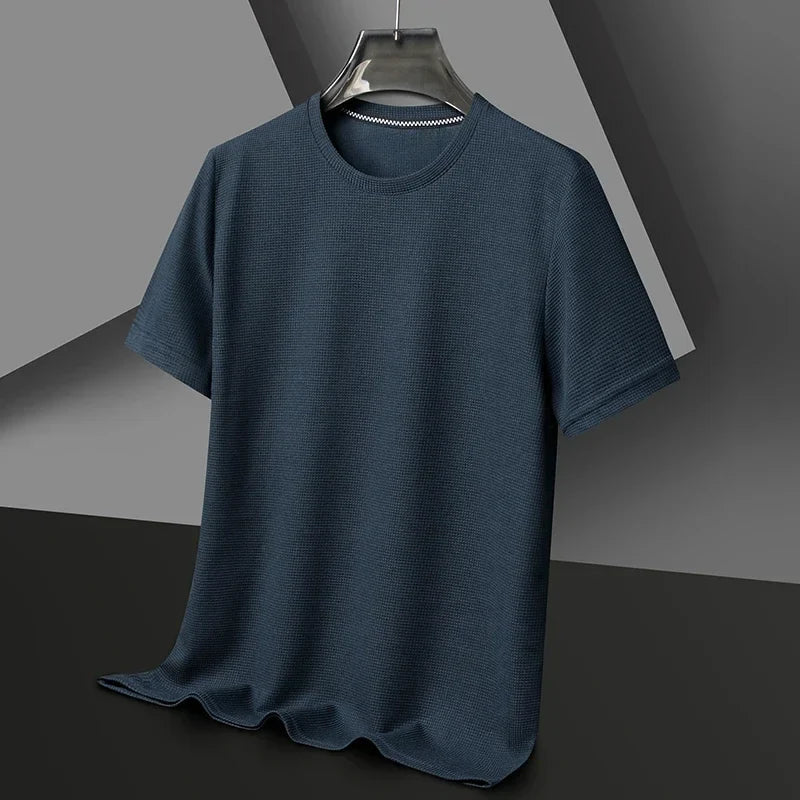 WAFFLE KNIT T-SHIRT FOR MEN