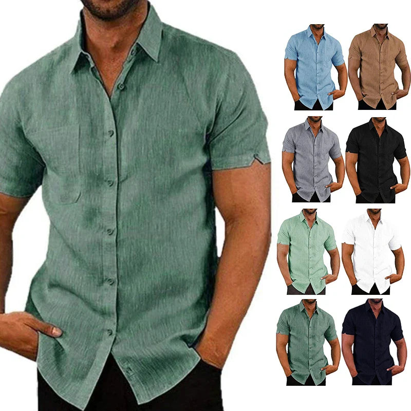 LINEN TEXTURE SHIRT FOR MEN