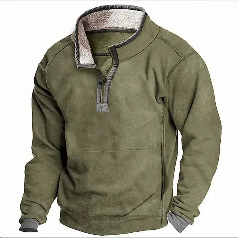 WENTWORTH LONDON | COZY WINTER ZIP PULLOVER FOR MEN