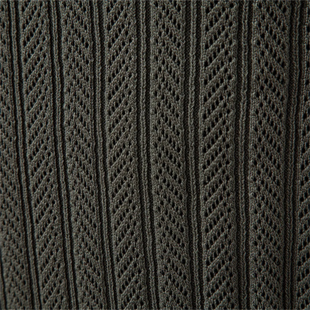 WENTWORTH LONDON | TEXTURED ZIPPER POLO FOR MEN