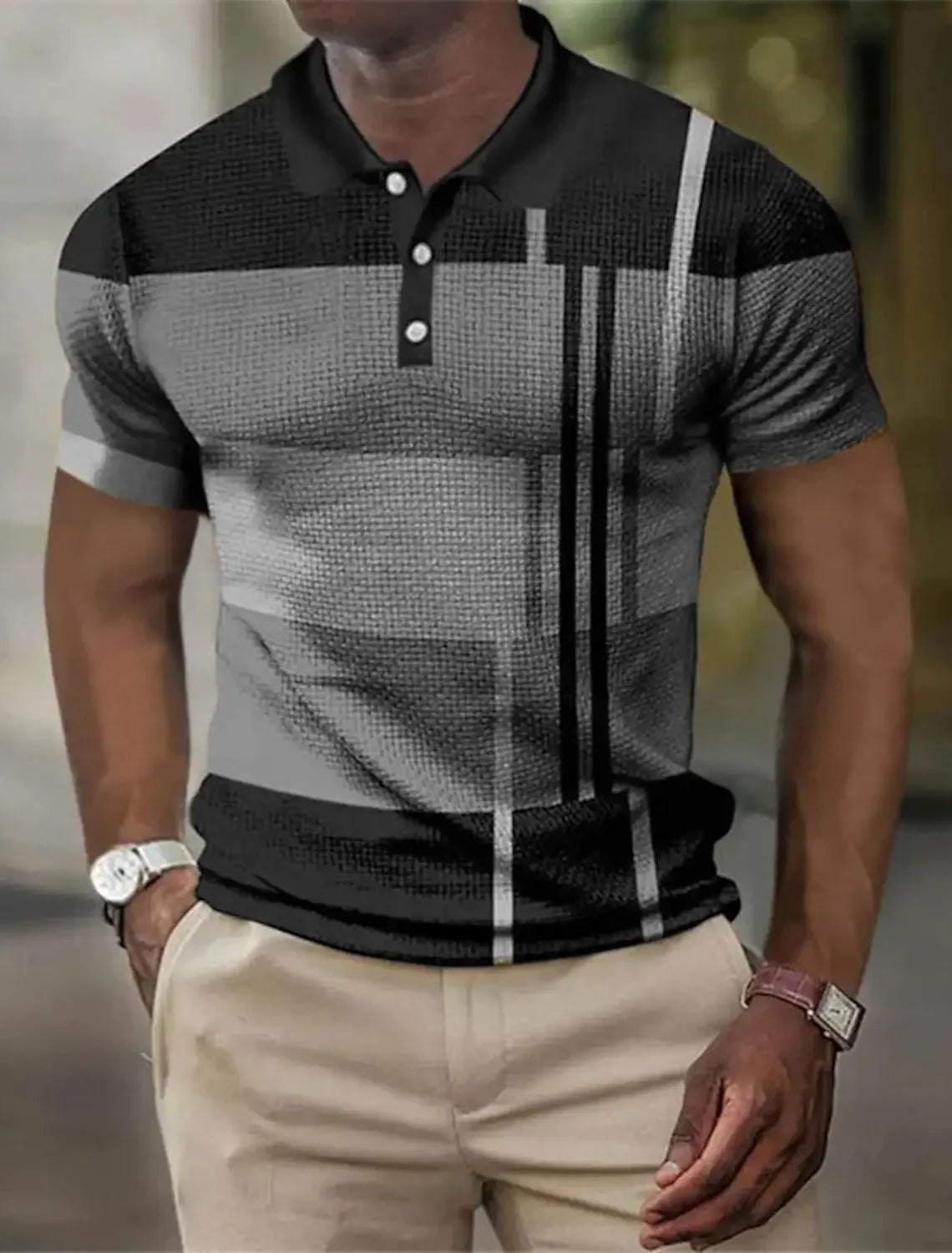 STRIPED POLO SHIRT FOR MEN