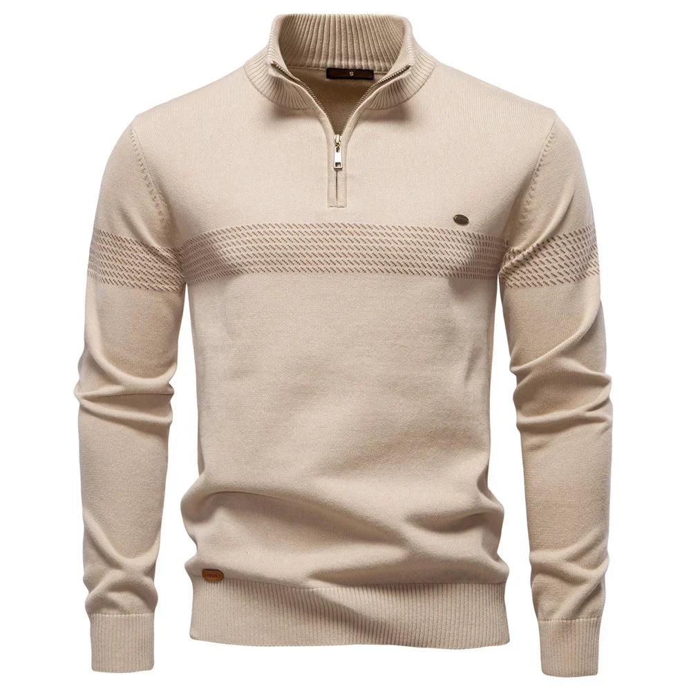WENTWORTH LONDON | CLASSIC HALF-ZIP KNIT PULLOVER FOR MEN