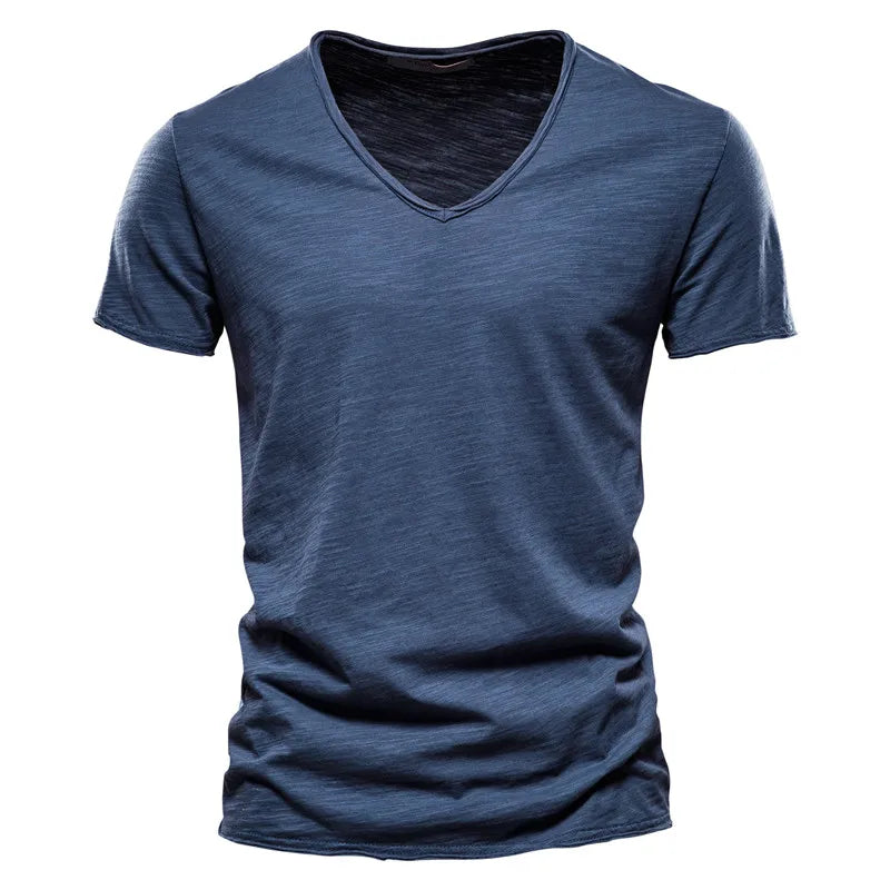 RIBBED SUMMER T-SHIRT FOR MEN