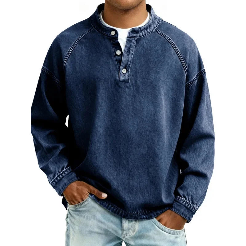 RETRO BUTTON SHIRT FOR MEN