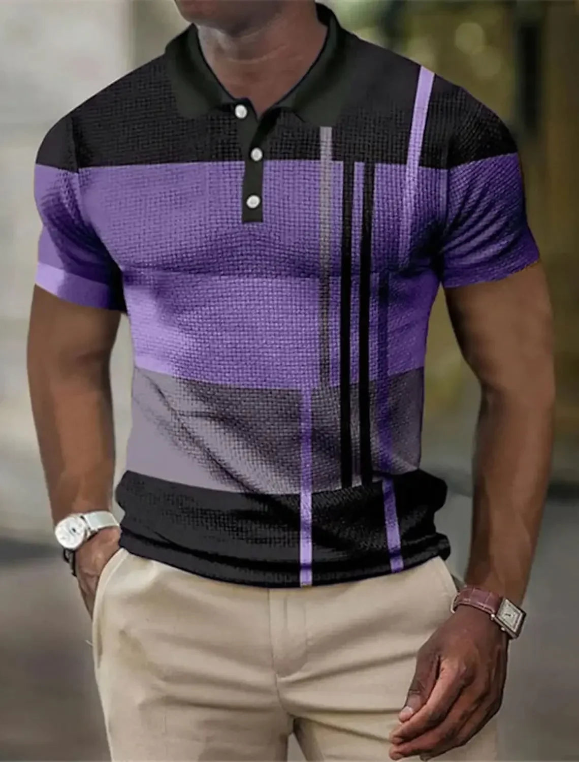 STRIPED POLO SHIRT FOR MEN