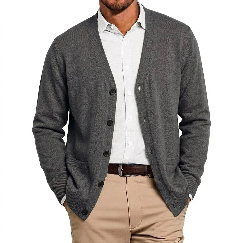 KNIT MANDARIN COLLAR BLAZER FOR MEN