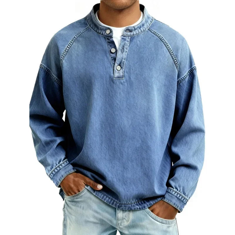 RETRO BUTTON SHIRT FOR MEN