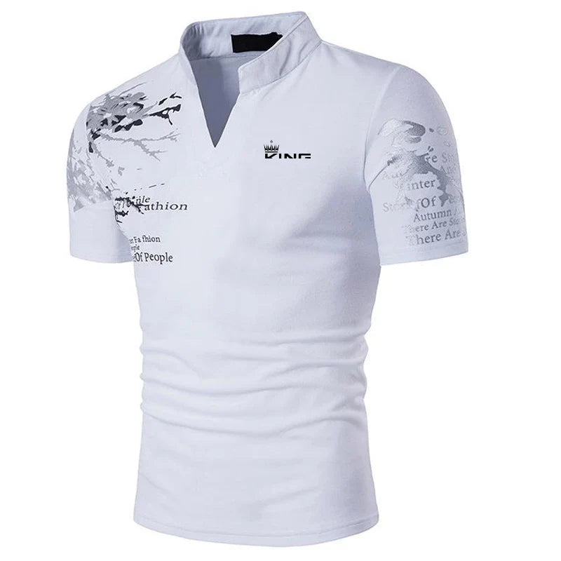 BOLD GRAPHIC POLO SHIRT FOR MEN