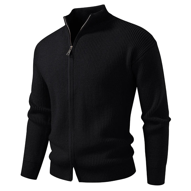 TEXTURED ZIP CARDIGAN FOR MEN