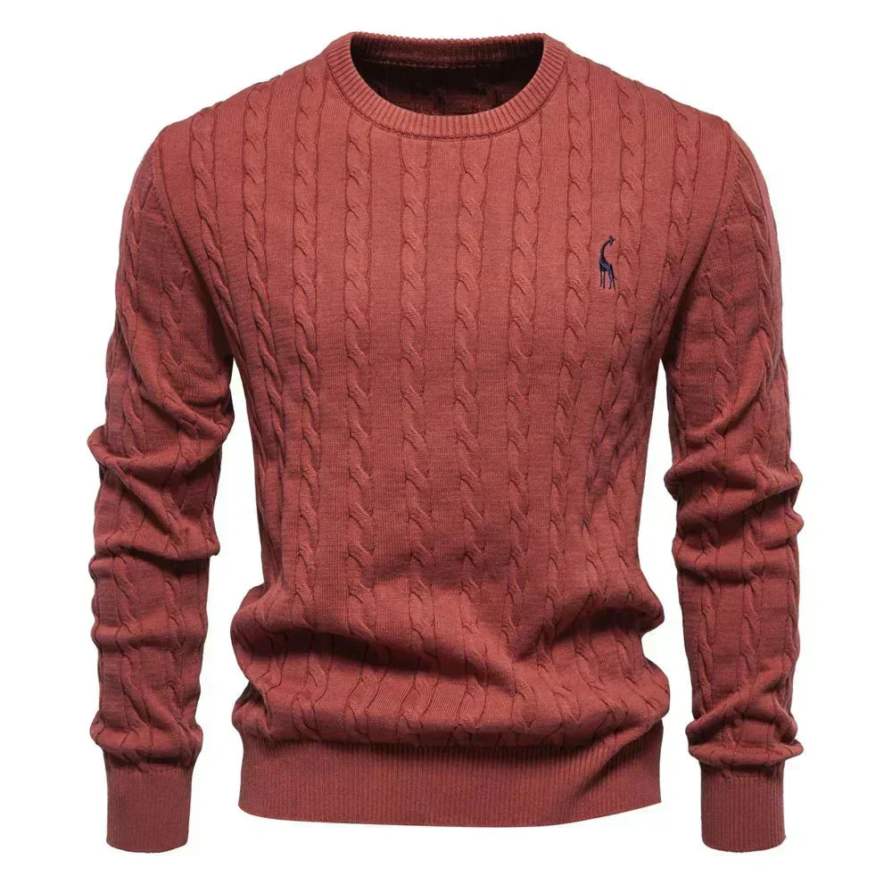 TEXTURED CABLE SWEATER FOR MEN