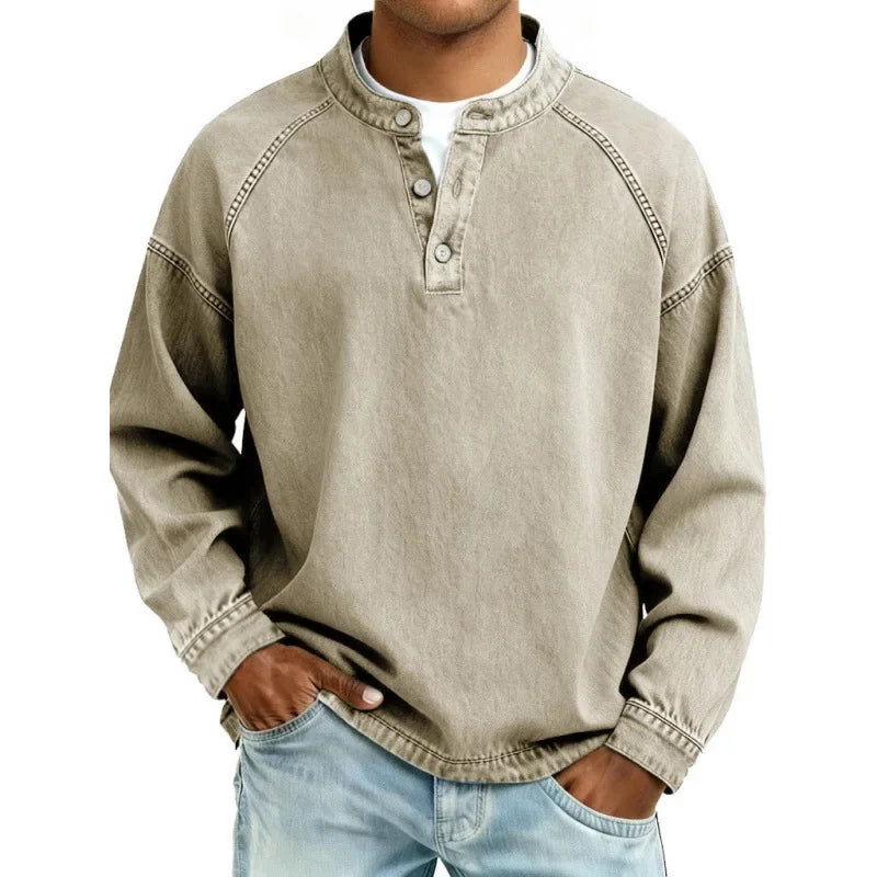 RETRO BUTTON SHIRT FOR MEN
