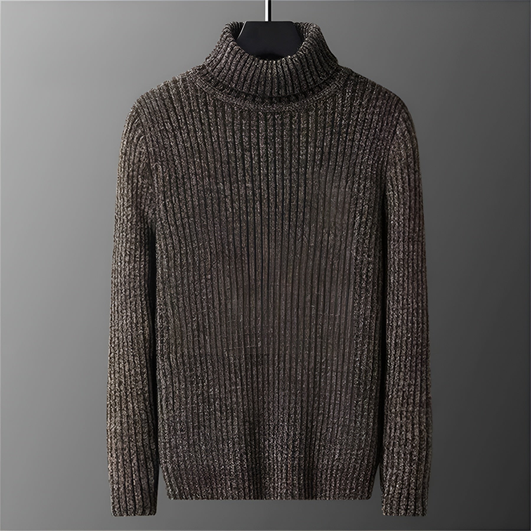 TEXTURED TURTLENECK SWEATER FOR MEN