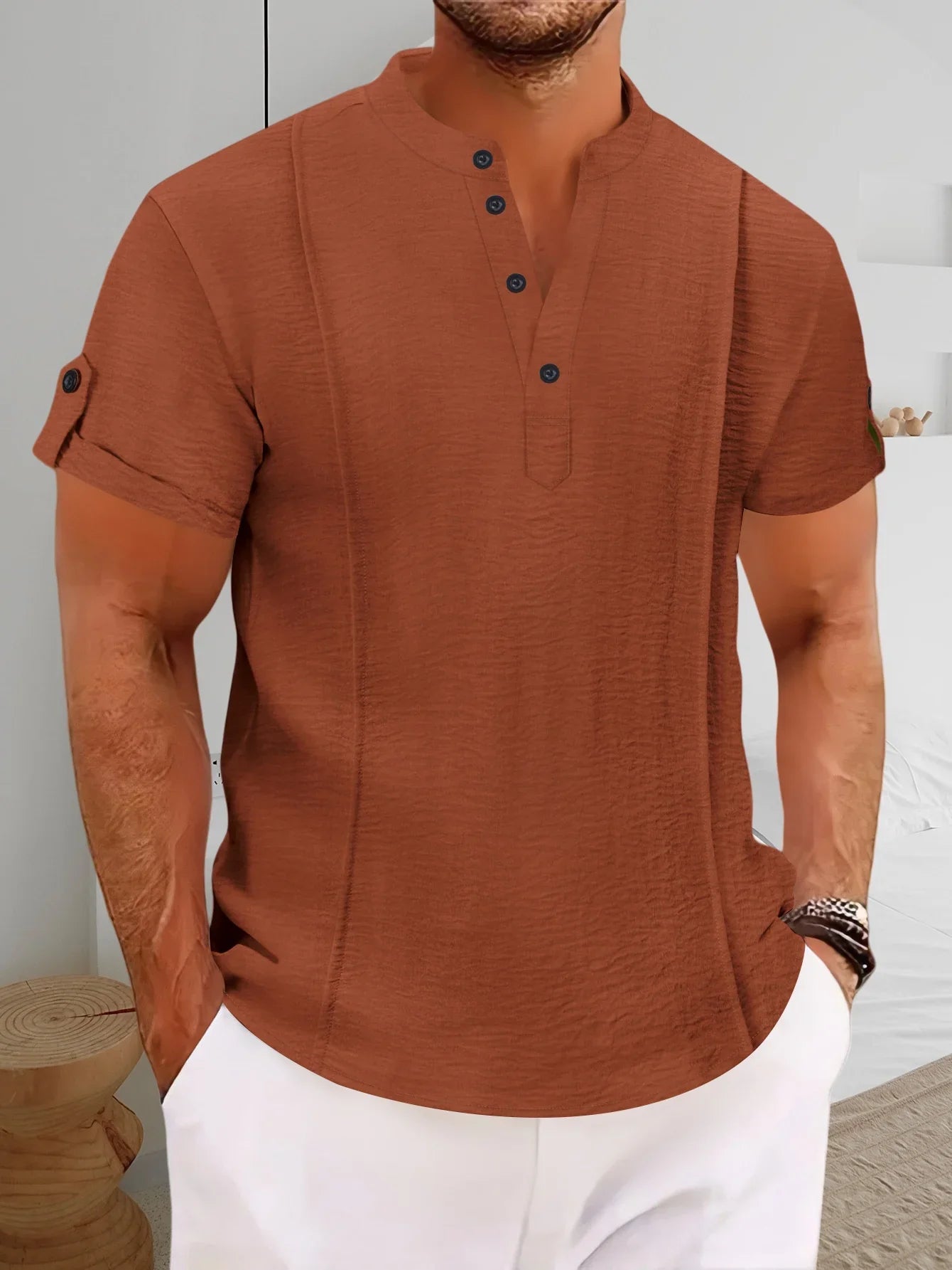 RANGE COLLAR SHIRT FOR MEN