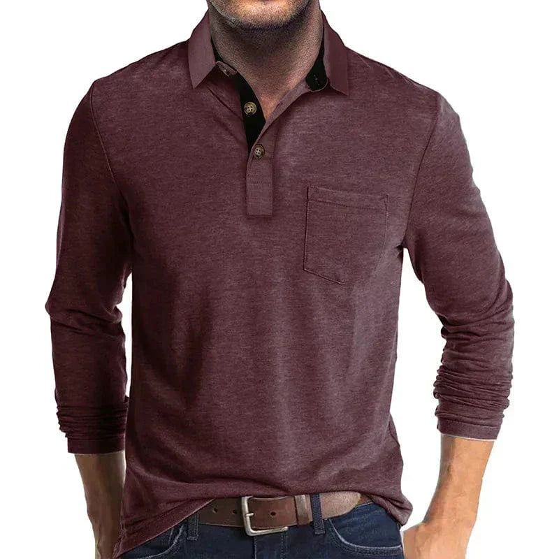 WENTWORTH LONDON | CLASSIC LONG SLEEVE POLO FOR MEN