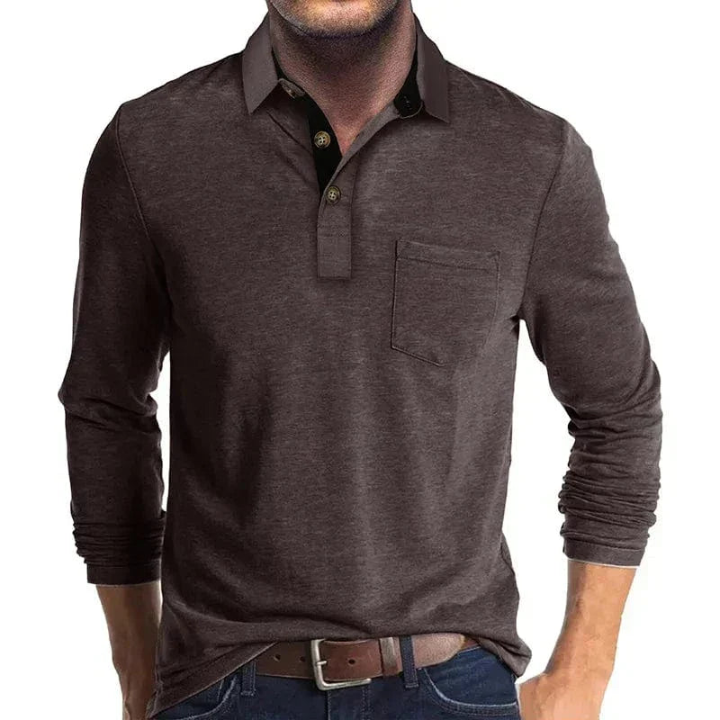 WENTWORTH LONDON | CLASSIC LONG SLEEVE POLO FOR MEN