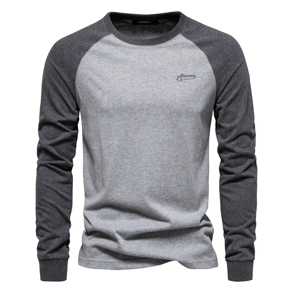 CONTRAST RAGLAN SHIRT FOR MEN