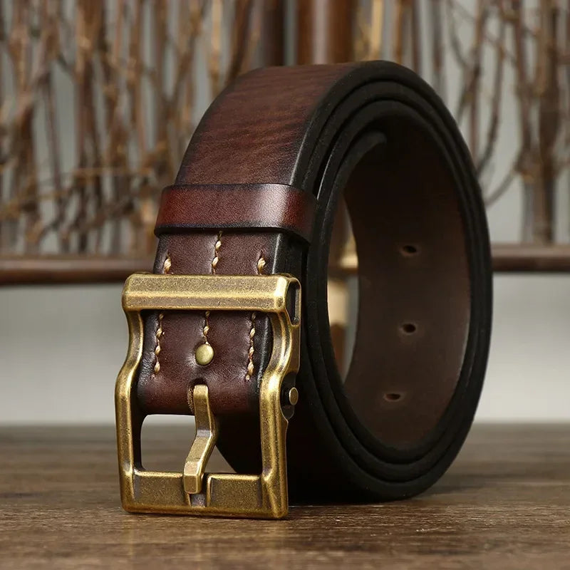 VINTAGE COWHIDE BELT FOR MEN