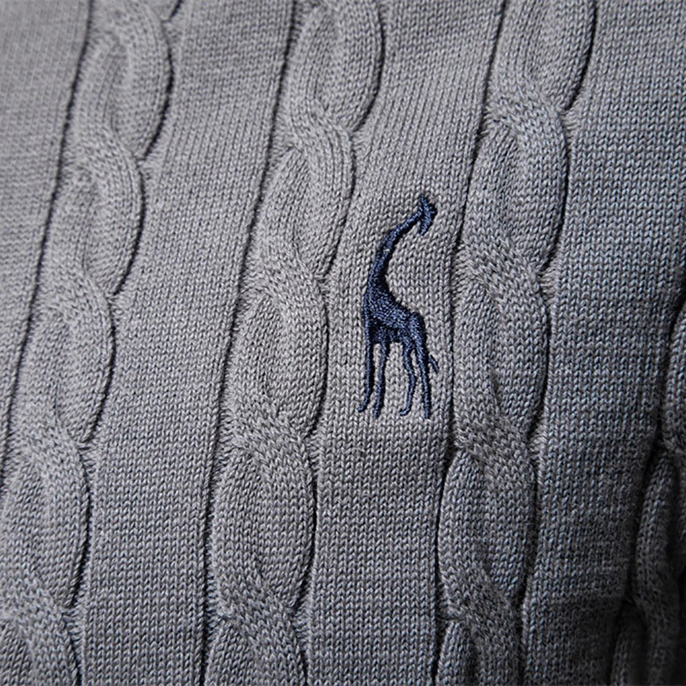 TEXTURED CABLE SWEATER FOR MEN