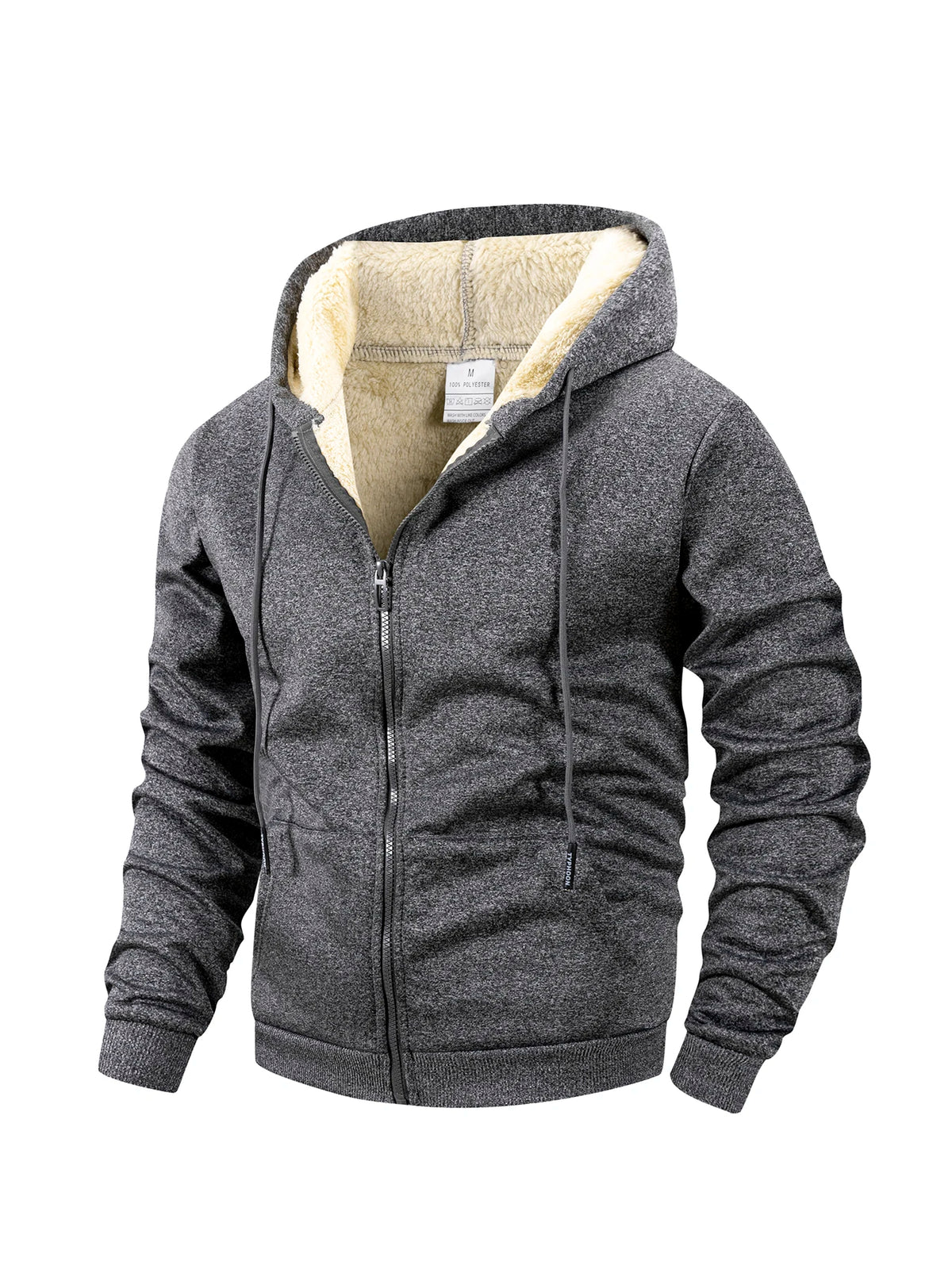 FLEECE ZIPPER HOODIE FOR MEN
