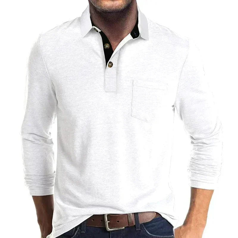WENTWORTH LONDON | CLASSIC LONG SLEEVE POLO FOR MEN