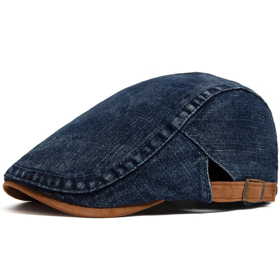 DENIM FLAT CAP FOR MEN