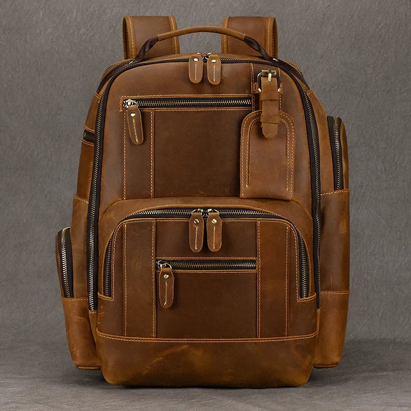 VINTAGE COWHIDE BACKPACK FOR MEN