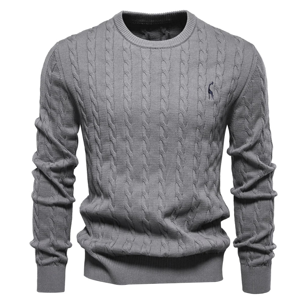 TEXTURED CABLE SWEATER FOR MEN