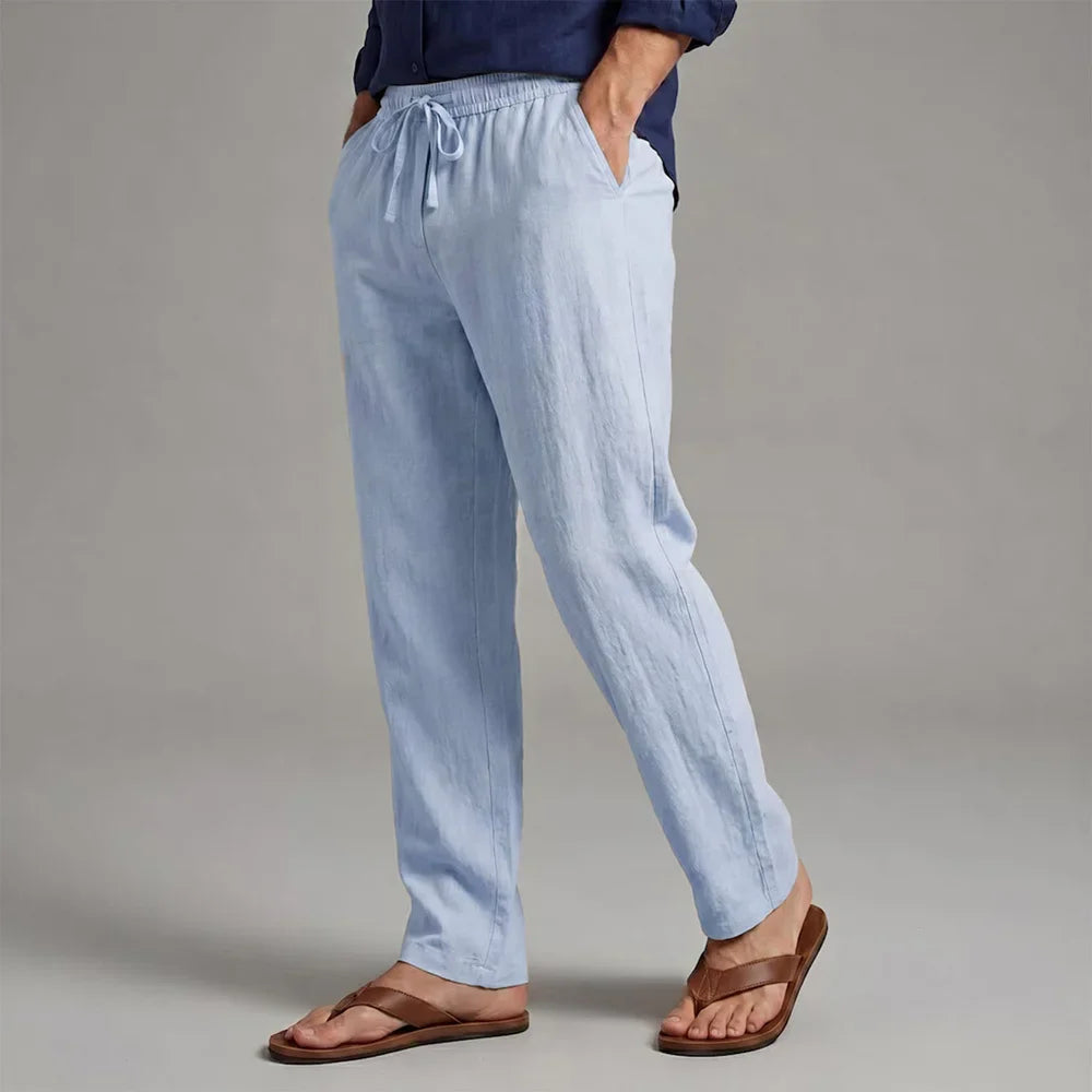 SUMMER LINEN TROUSERS FOR MEN