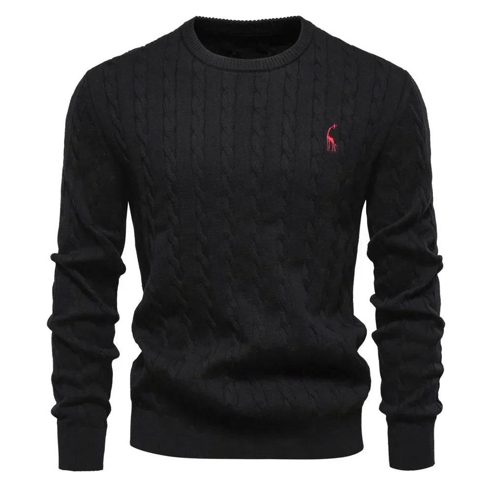 TEXTURED CABLE SWEATER FOR MEN