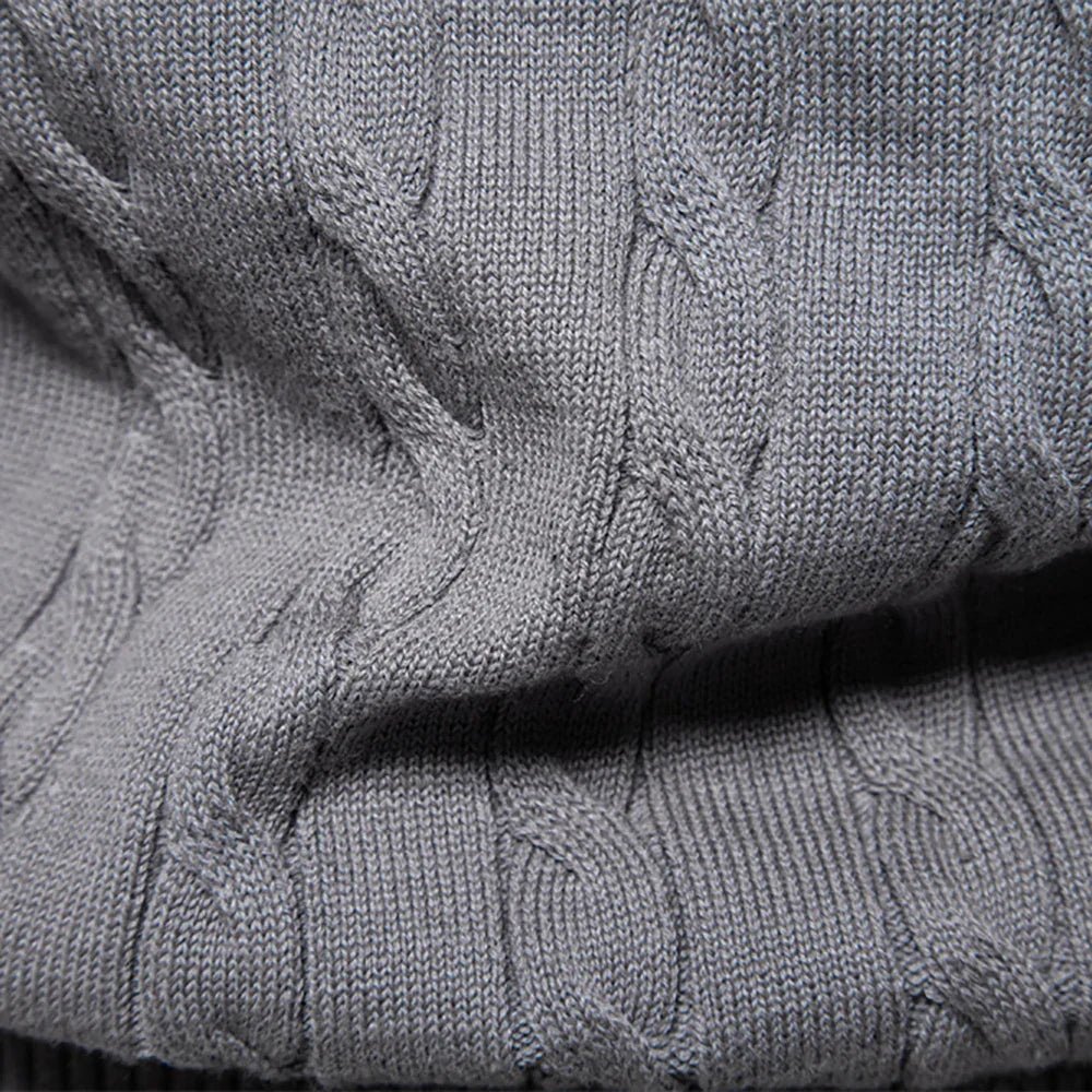 TEXTURED CABLE SWEATER FOR MEN